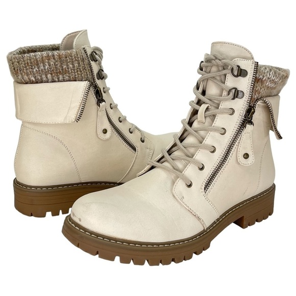 Cliffs White Mountain Mandy Womens Lug Ankle Combat Style Boots Size 11M - Picture 14 of 14